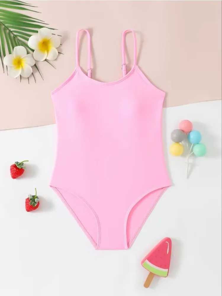 Pink Girls One Piece Swimsuit 6-12 Year Kids Swim Suit Teenage Childrens Swimwear 2025 Black Bathing Suits Beach Wear BodysuitXJ250214