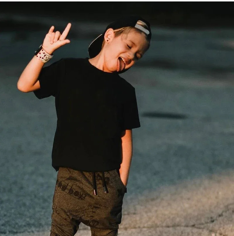 Summer Cotton Boys T Shirt Short Sleeve White Tshirt For Girl Solid Color Simple Childrens Clothing T-Shirts For Children Tops 250213