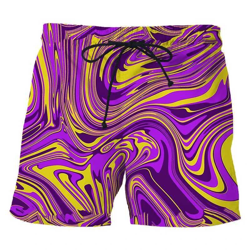 Painted Graffiti 3d Printed Shorts For Mens Street Personality Trend Short Pants Color Variety Summer Clothing Short Trousers W250215