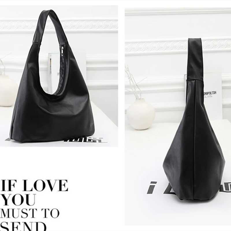 Wen Girls Messenger Bags Black Soft PU Leather Hangbag Fashion Wen Shoder Bag Satchel Crossbody Tote Handbag Purse Z250318