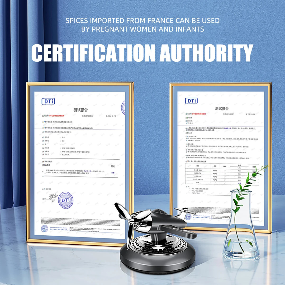 Solar Car Air Freshener Automatic Rotation Aroma Diffuser Propeller Airplane Styling Auto Interior Decoration Perfume 250214