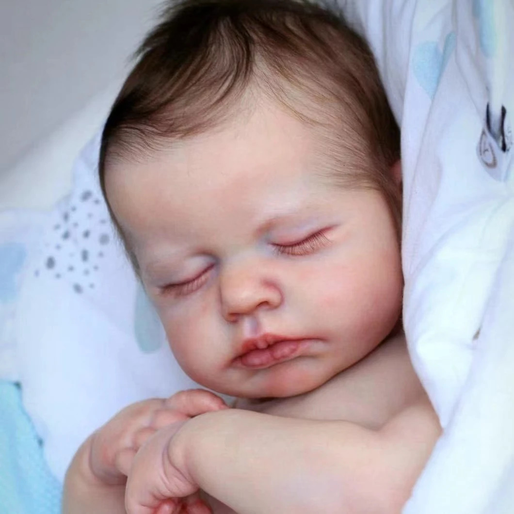 50cm Whole Body Silicone Vinyl LouLou Bebe Reborn Girl and Boy With Painted Visible Veins Handmade Lifelike Reborn Baby Doll 250214