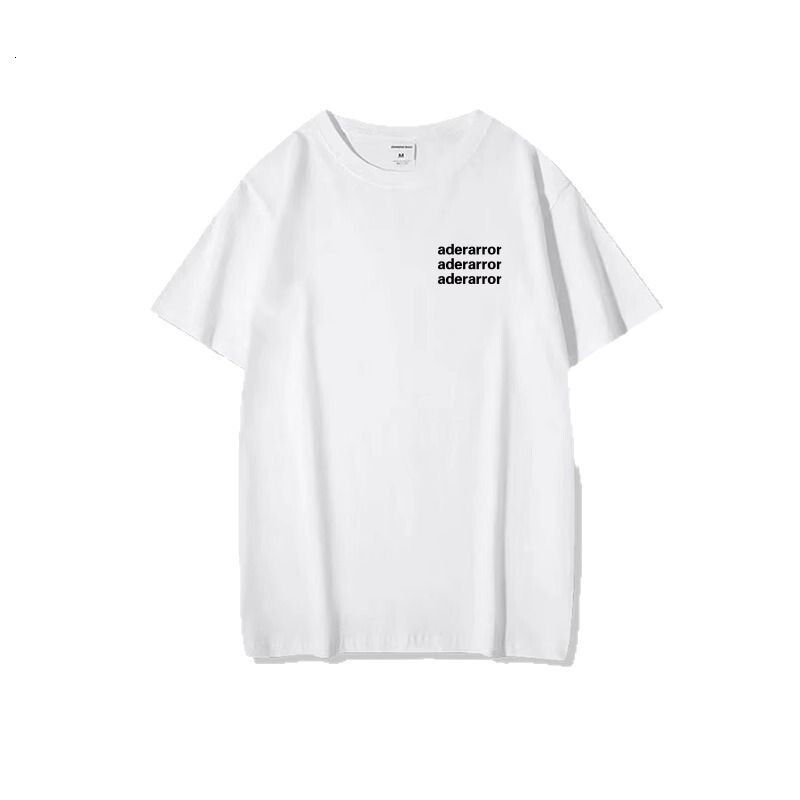 Designer Summer Women's White Short Sleeved Korean Version Loose Casual Pure Cotton Shoulder Top Fashionable Niche Brand T-shirt