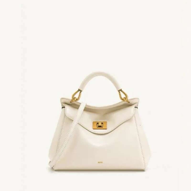 2025 Spring New Simple Fashion Leather Soft Clamshell Buckle Design Solid Color Women's Hand Bill Shoulder Crossbody Bag