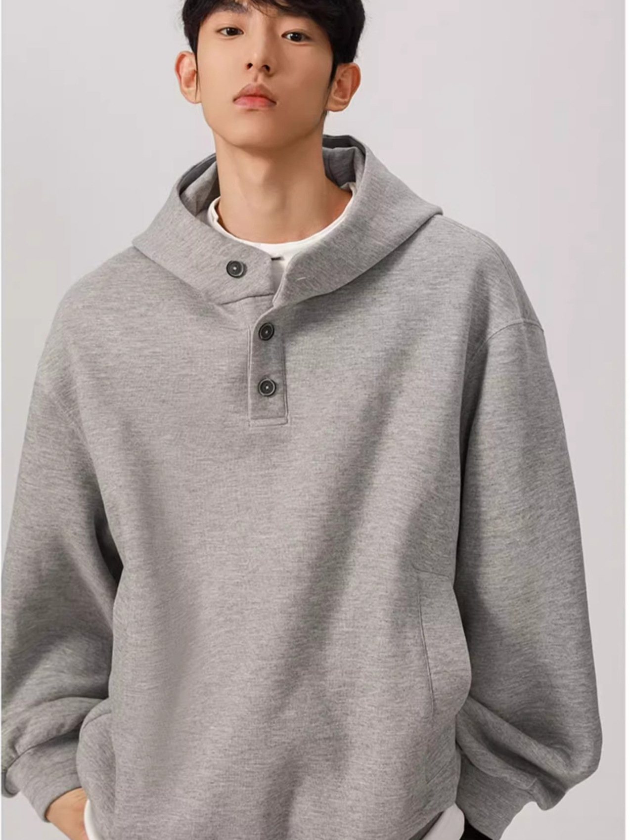 M23153 Sweatshirts for men spring 2025 new styles for inner wear loose heavyweight