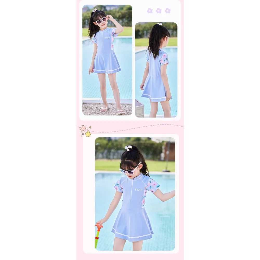 New Childrens Swimsuit Summer New Girl Casual Wading Sports Swimsuit Swim Skirt Student Swimming EquipmentXJ250214