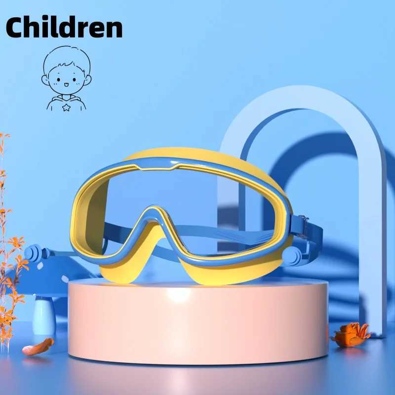 New Silicone swimming goggles adult and children high-definition electroplated swimming goggles professional anti fog swimming Z250215