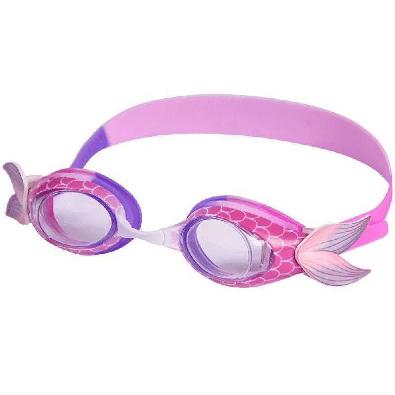 Eyelash Children Swimming Goggles Silica Gel Mermaid Waterproof anti-fog Mirror Hd Swimming Goggles Z250215