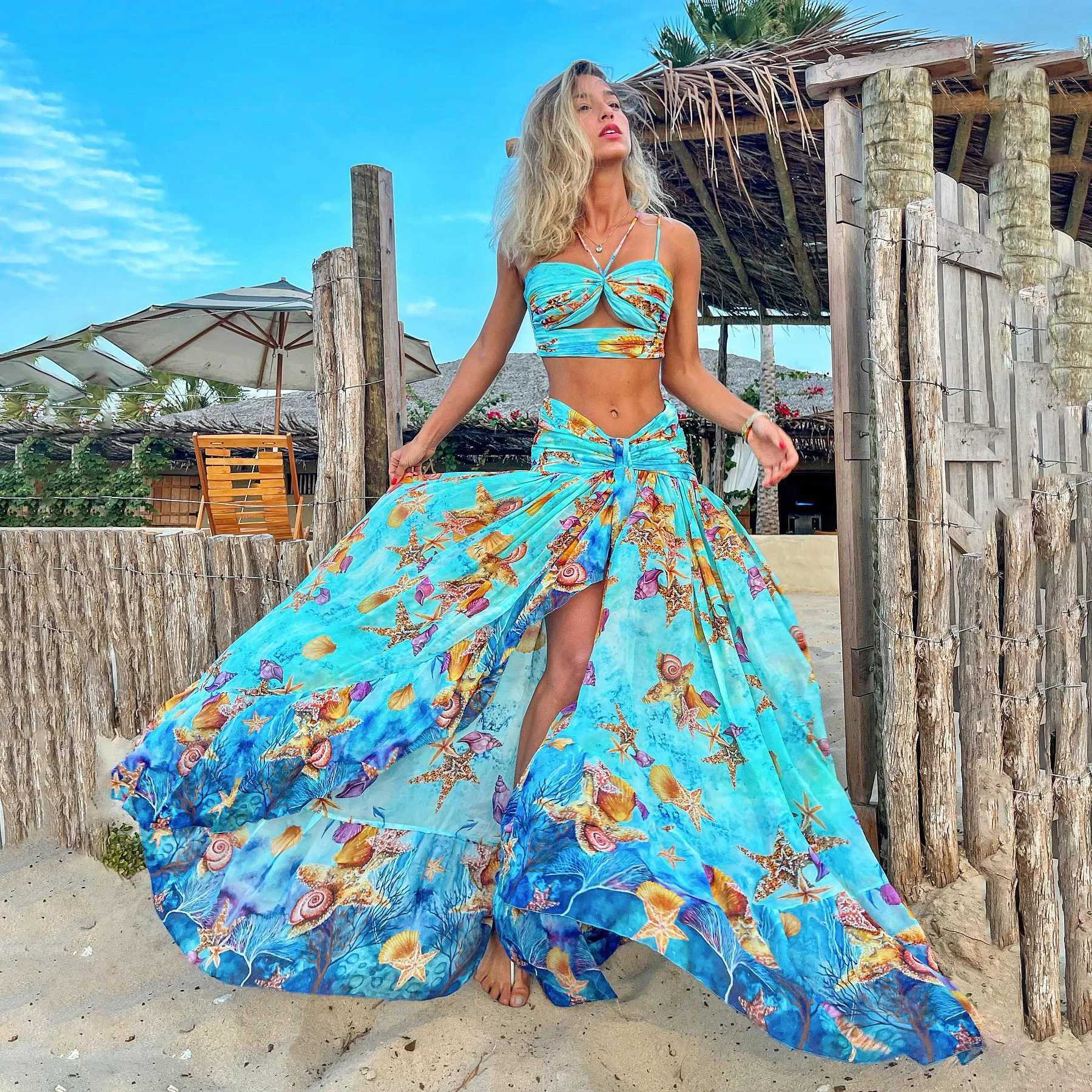 Halter bikini V-neck swimsuit with Skirt high waisted swimsuit suitable for women Brazilian bikini 3 photos summer womens swimsuitW250214