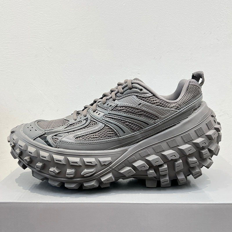 Defender Designer Sneaker Men Women Extreme Tire Tread Sole Black Shoes Rubber Platform Sneakers 15mm Arch Mesh nylon Breathable Luxury Beige Sports Size 35-46