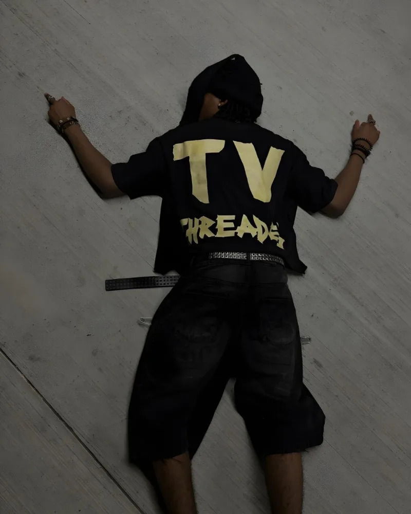 Y2k Rock Hip-hop Fashion T-shirt American Street Harajuku Retro Letter Printing Oversized Short-sleeved Tops Men Women Clothing 250210