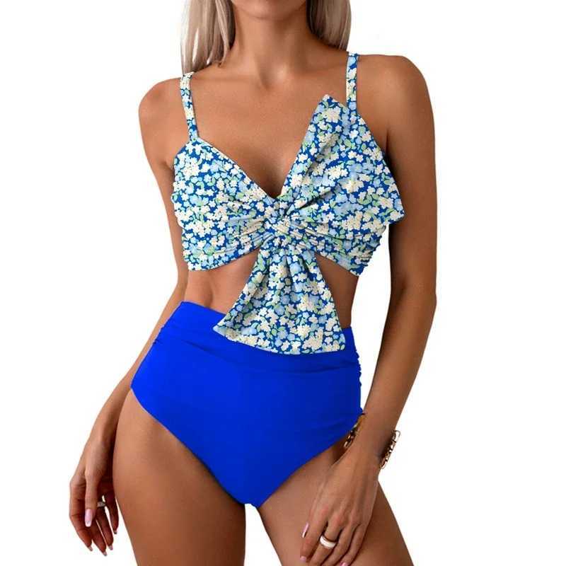 Womens swimsuit bikini set sexy Tankini two-piece swimsuit bikini set summer swimsuit fashionable printed beach swimsuitW250214