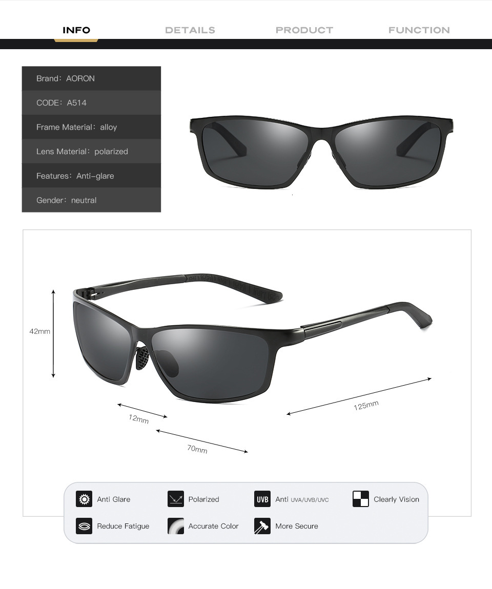 New designer sunglasses for women Aluminum Magnesium Polarized fashion Men's Outdoor Cycling Night Vision Glasses