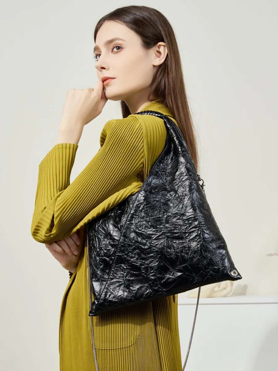 YANATARI Underarm Cowhide Genuine Leather Soft Leather Large Capacity Minimalist Crossbody Bag High Quality 2025