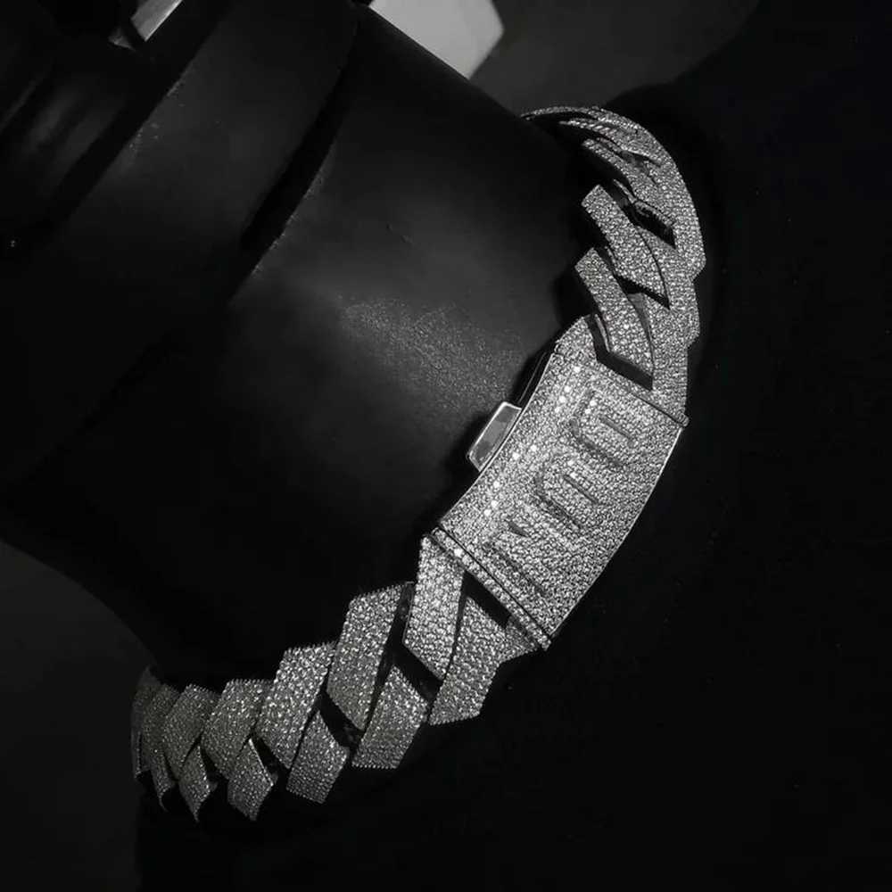 Custom Name Clasp Big Guy 26MM Rappers Iced Out Cuban Link Chain Diamond Moissanite Mens Chunky Chain Necklace