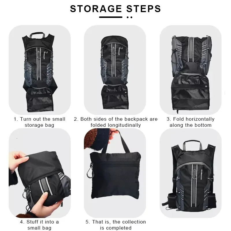 RIDERACE Bicycle Water Bag Foldable 10L Sport Outdoor Hiking Portable Breathable For Cycling Road Bike Pouch Hydration Backpack 250214