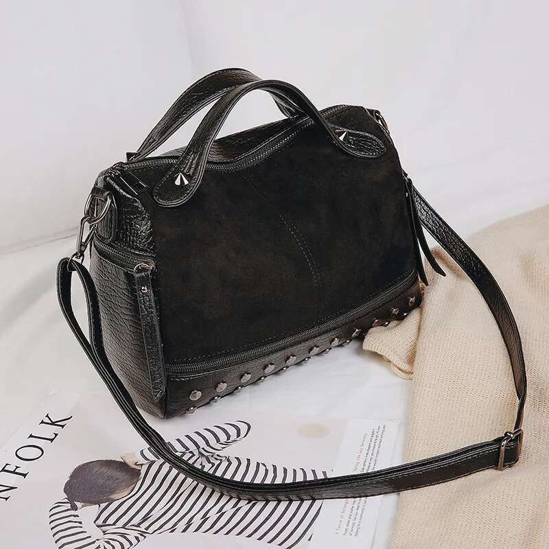 Large Capacity Women Handbags Retro Ladies Shoulder Leather Side Bags Fashion Female Travel Bag
