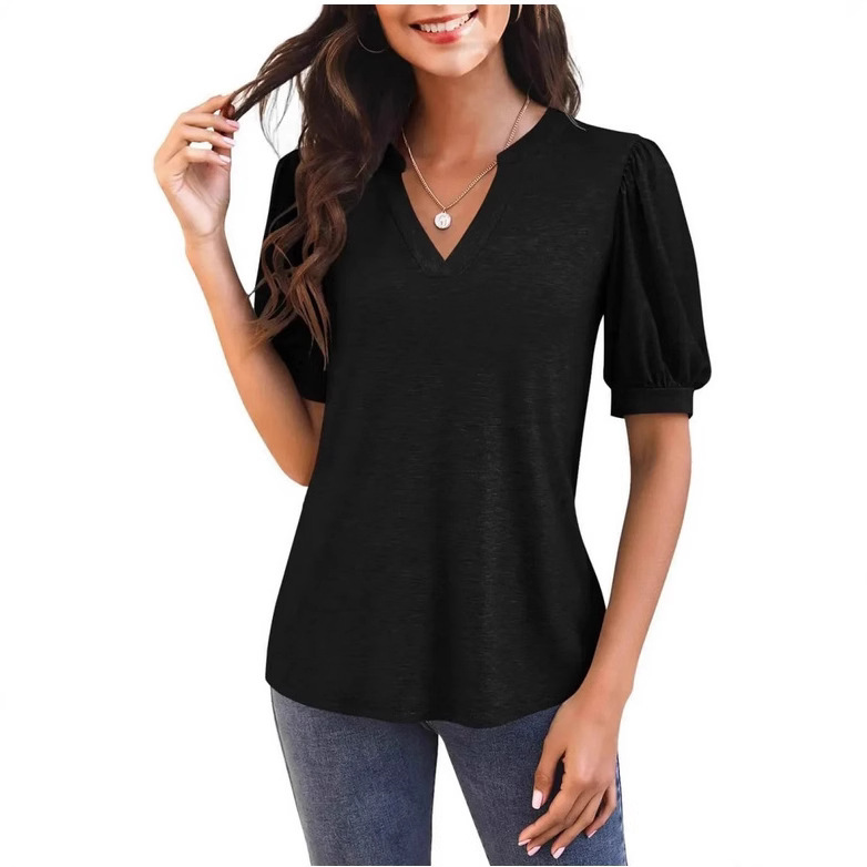 Designer Free Shipping Fashion Versatile Trend 2025 New Women V-neck Casual Long Sleeved T-shirt