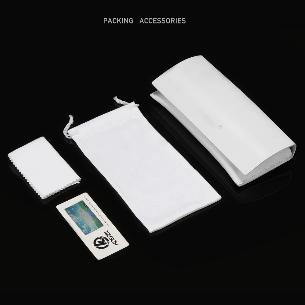 KDEAM Soft TR90 Material Women Sunglasses Cat Eye Polarized UV400 Mirror Sun Glasses Round Black Shades With Leather Case 250213