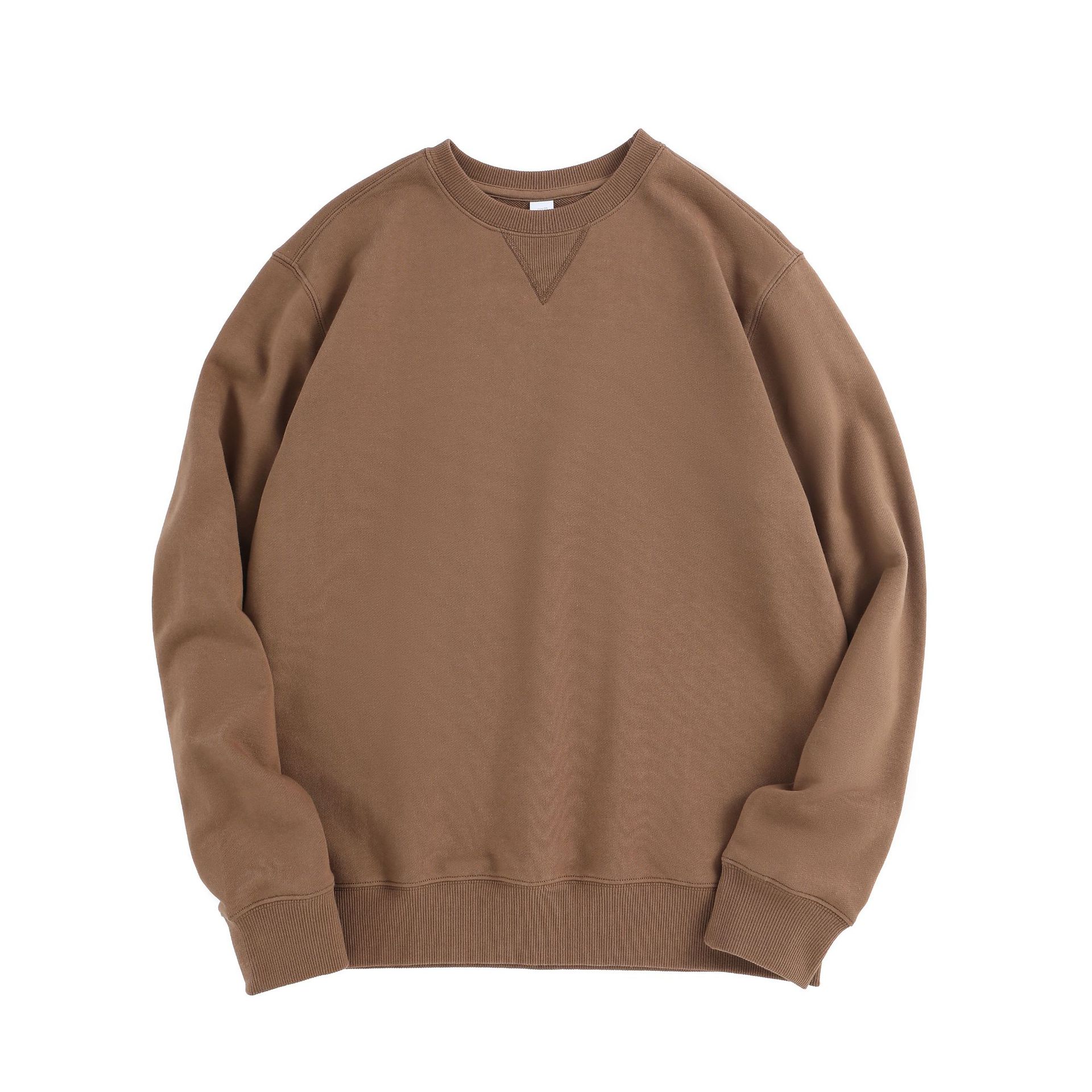 LW02145 Heavy round neck sweatshirt autumn and winter youth trend cotton long sleeve