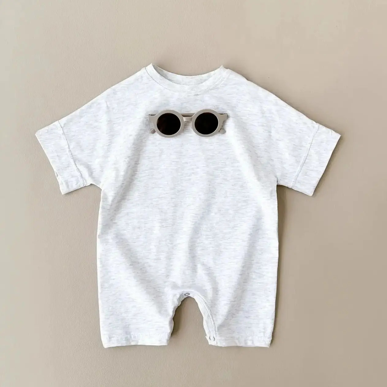 Baby Boy Basic Romper Summer born Infant Baby Clothes Wear Infant Short Sleeve Jumpsuit Ribbed Clothes Outfits Playsuit 250214