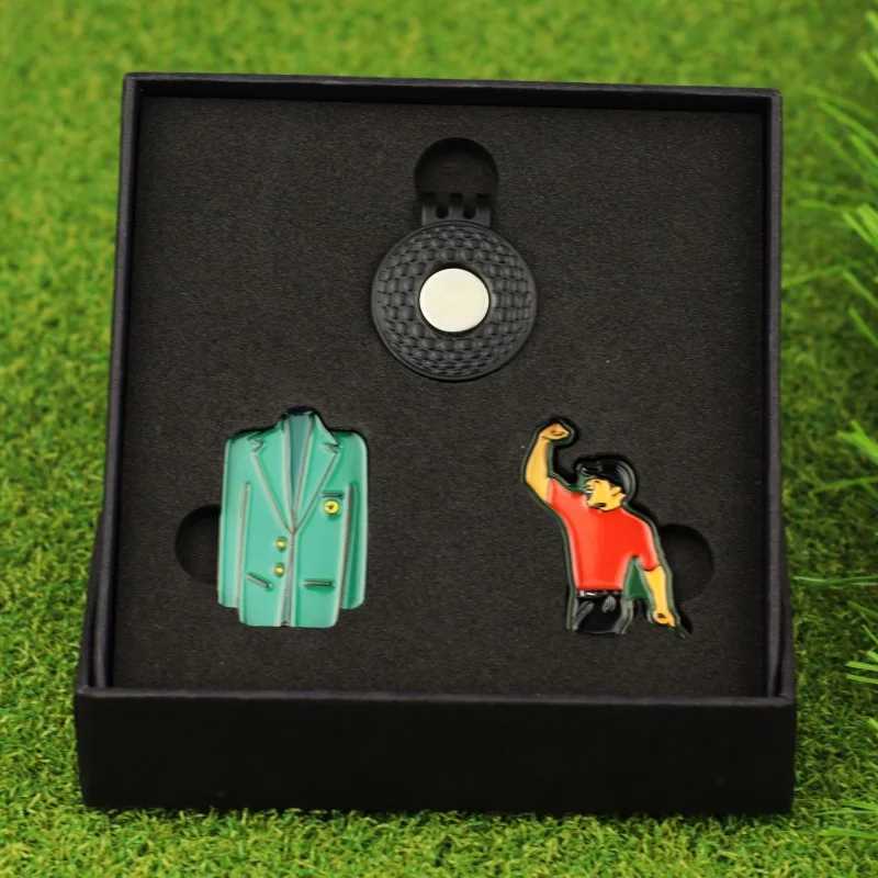 New Golf Supplies Accessories Metal Hat Clip with Creative Ball Marker Gift SuitW250215