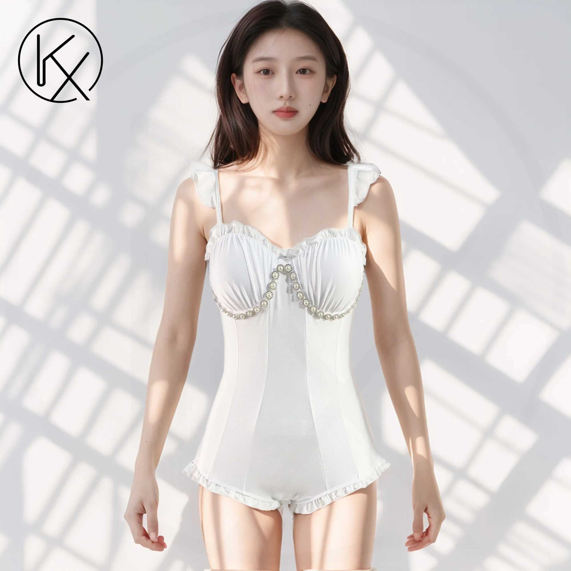 Kaixiggmm womens one-piece Lolita swimsuit sexy swimsuit camera dating swimsuit spark accessories essentialW250214