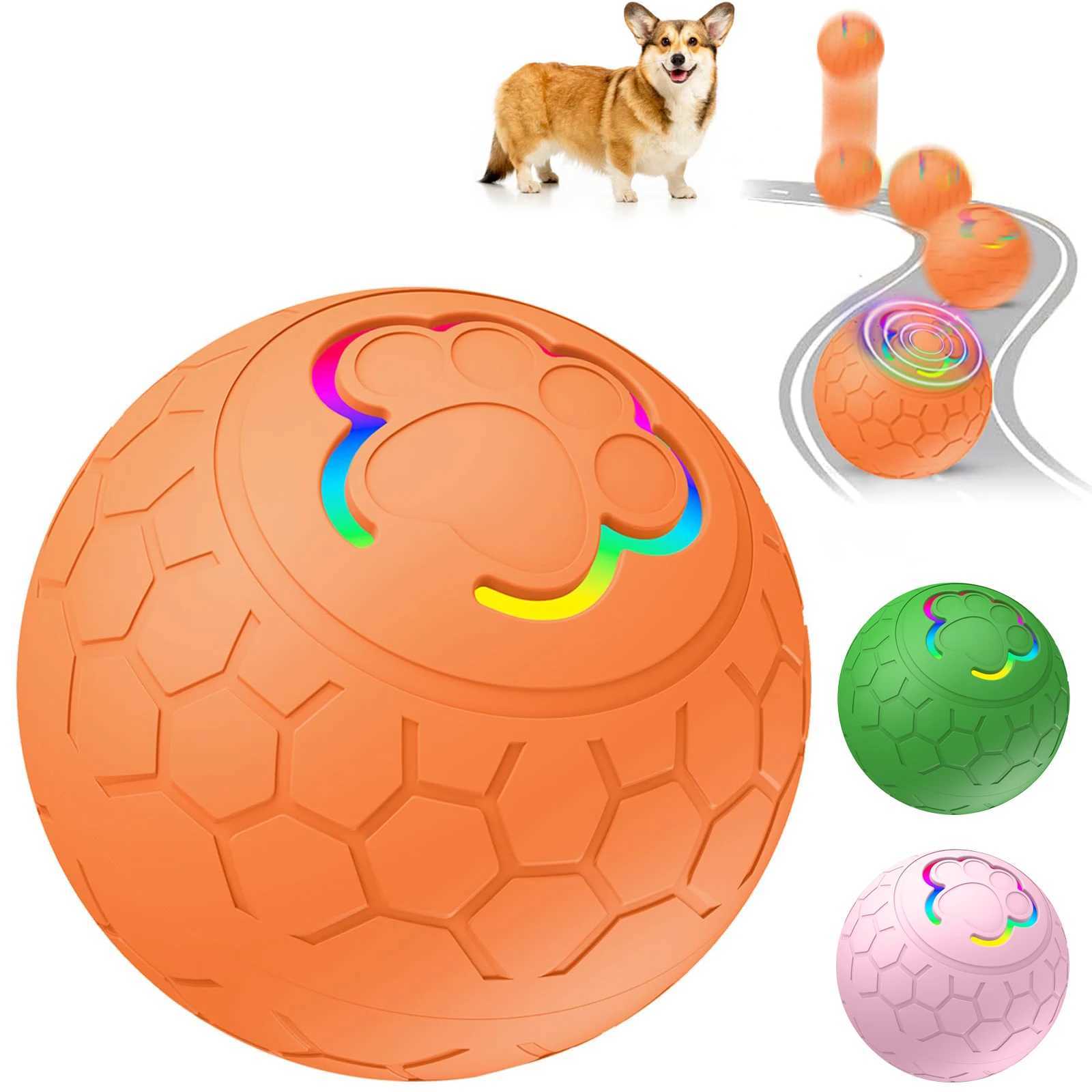 Active Rolling Ball for Dogs - 2.2 Sturdy Motion Activated Interactive Dog Ball for Puppies/Small/Medium Dogs USB Rechargeable Ball Y250705