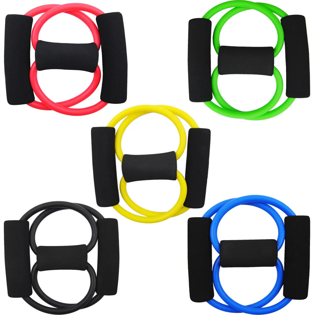 Fashion Yoga Resistance Bands Elastic Band Sports Exercise Puller 8shaped Chest Expander for Body Building Home Gym Fitness 250213