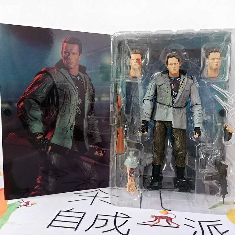 Terminator Figure NECA The Terminator Schwarzenegger Judgment Day T-800 Arnold Commando Action Figure Model Doll Christmas Gift W250214