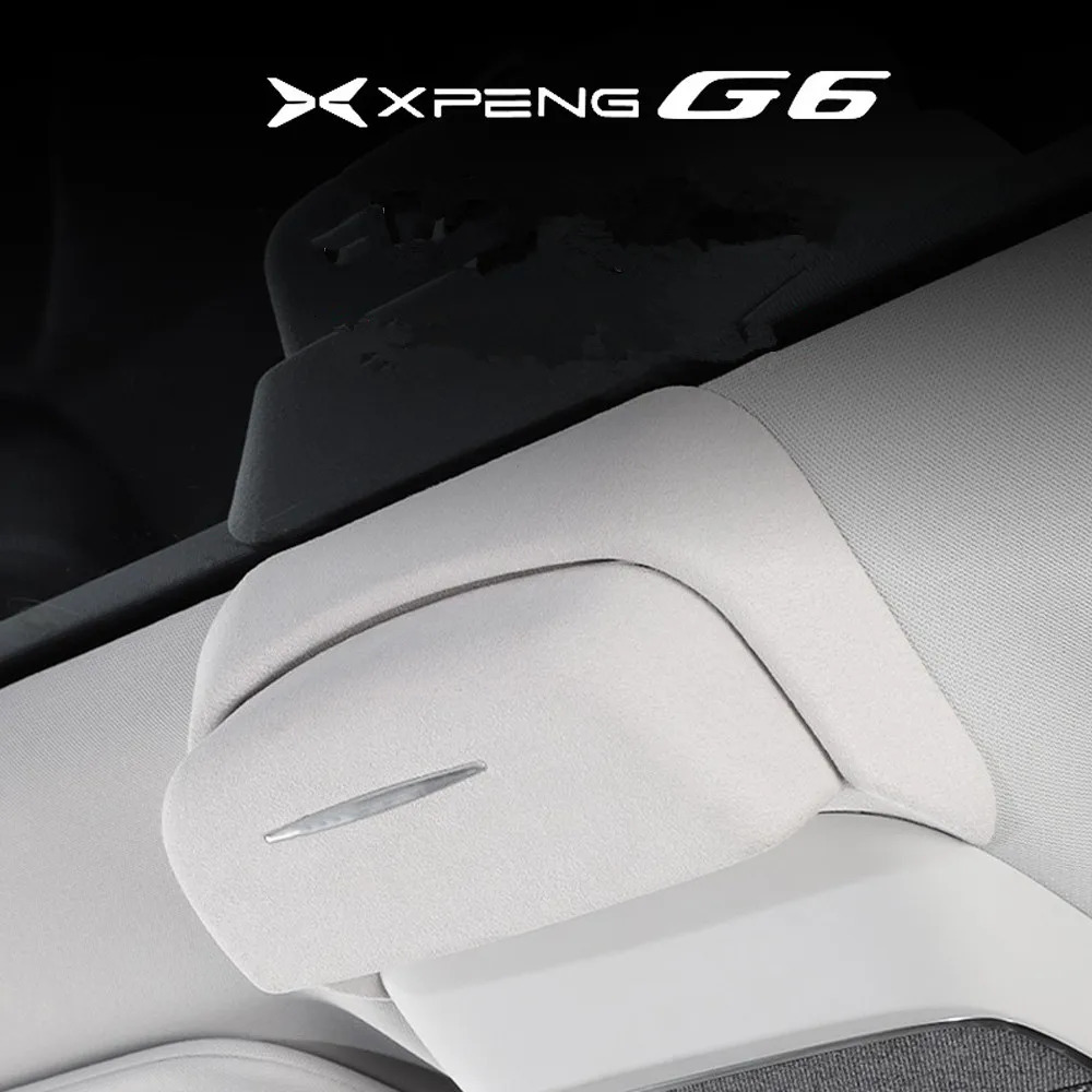 Car Suede Glasses Case Sunglasses Car Storage Clip Modification Car Roof Storage Interior Decoration Accessories For Xpeng G6 250213
