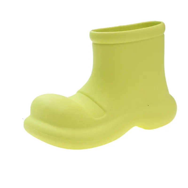 Internet Candy Color Outdoor Rain Boots Womens Non-Slip Waterproof Platform Students Short Martin Boots 250213