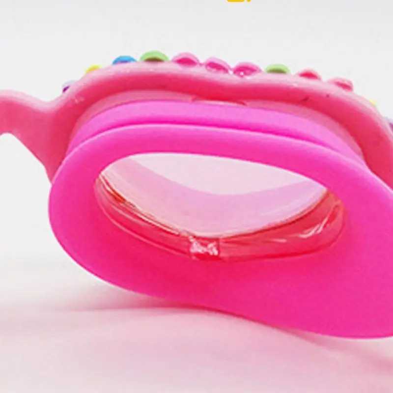 Summer Swimming Goggles Waterproof Heart-shaped Silicone UV Anti-fog Pool Goggle For Toddlers Kids Z250215