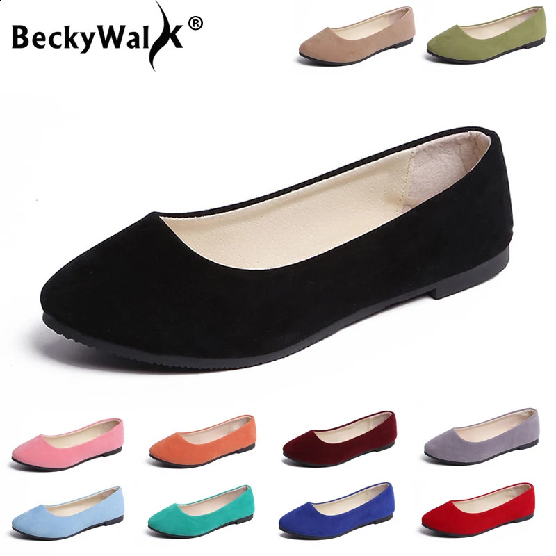 Plus Size 35-43 Women Shoes Candy Color Spring Shoes Woman Slip On Casual Flats Ladies Shoes Autumn Loafer zapatos mujer WSH2214 250214