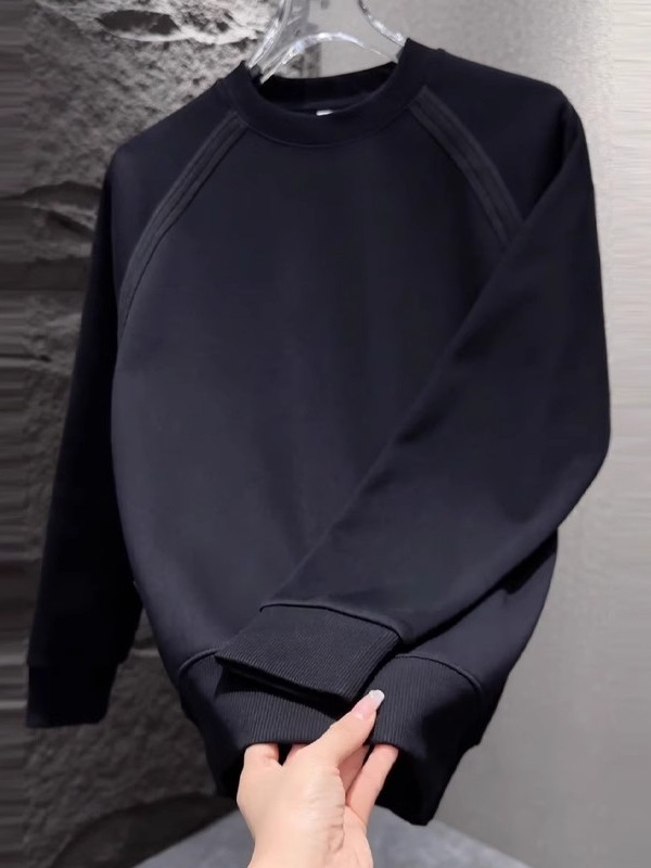 M11123 Men's simple design trendy all-match tops Korean style casual sweatshirt