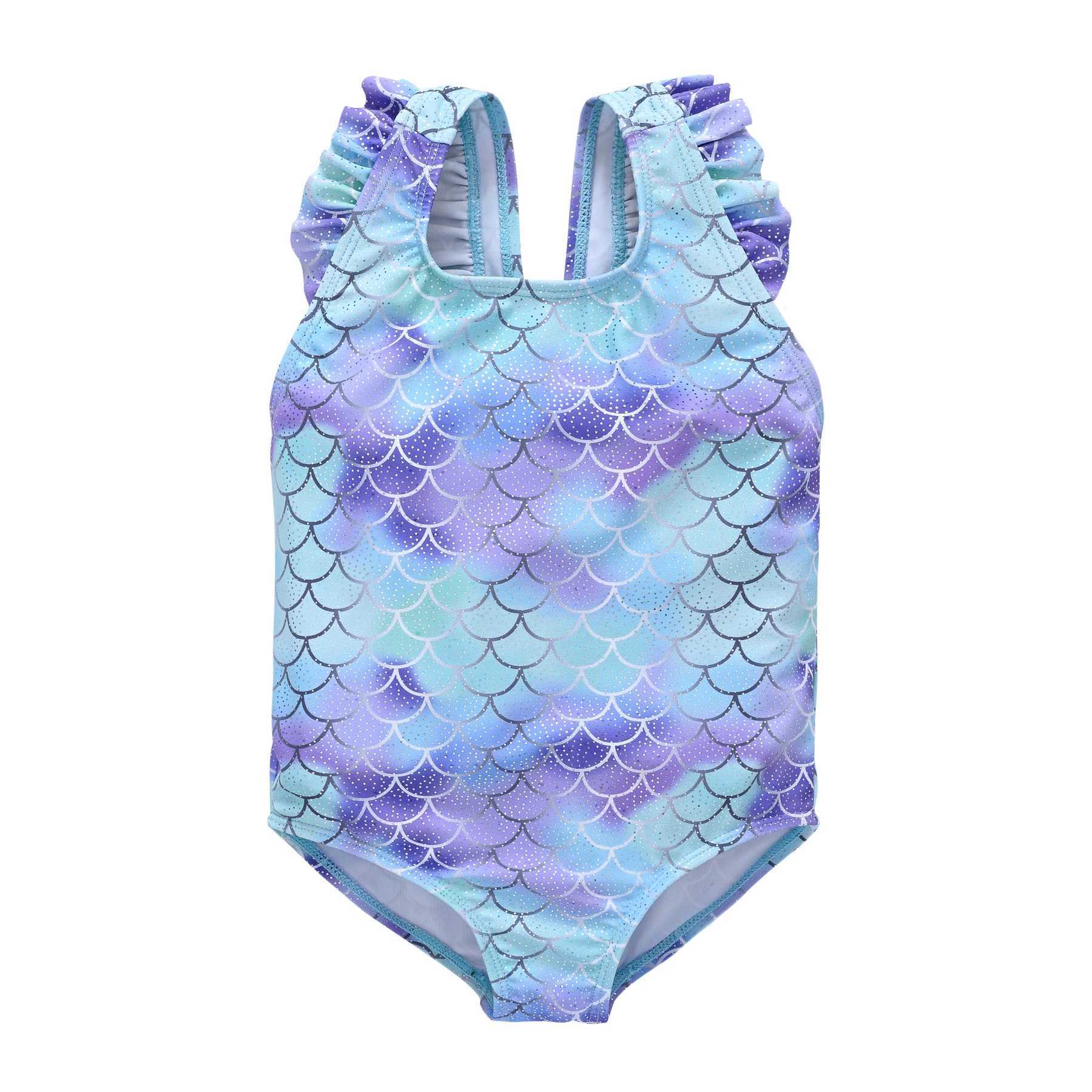 Kids Swimwear Baby Girls Swimsuit One Piece Beachwear Childrens Mermaid Summer Clothes SwimsuitXJ250214