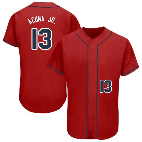 Cities Baseball Jerseys Acuna Jr. De La Cruz Harris II Kelenic Profar White Ozuna Custom Jersey