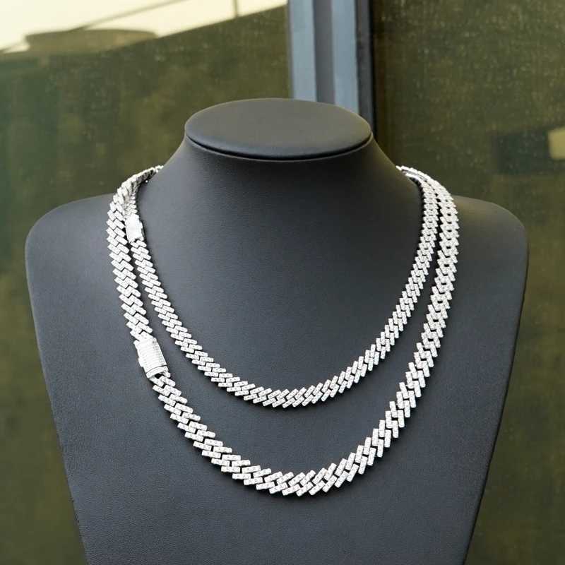 8mm Wide Cuban Link Jewelry Diamond Luxury Necklace for Women and Man Moissanite Cuban Chain Cuban Link