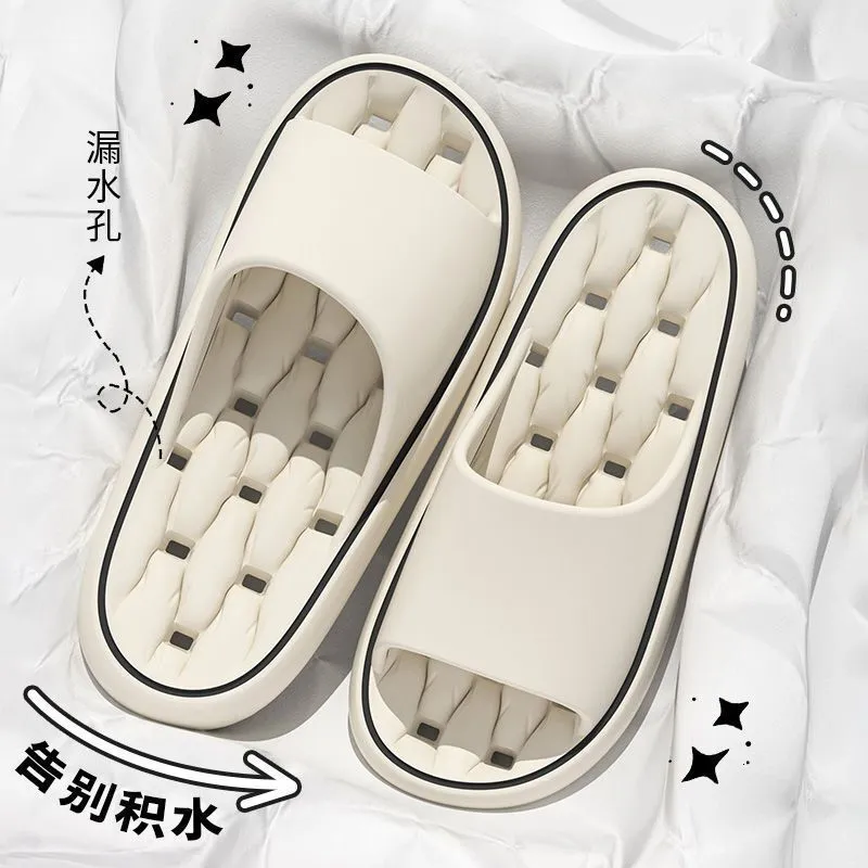 Bathroom women in summer new anti slip home decor couples quick drying odor leak proof hotel shower cool slippers for men zhanyishengli