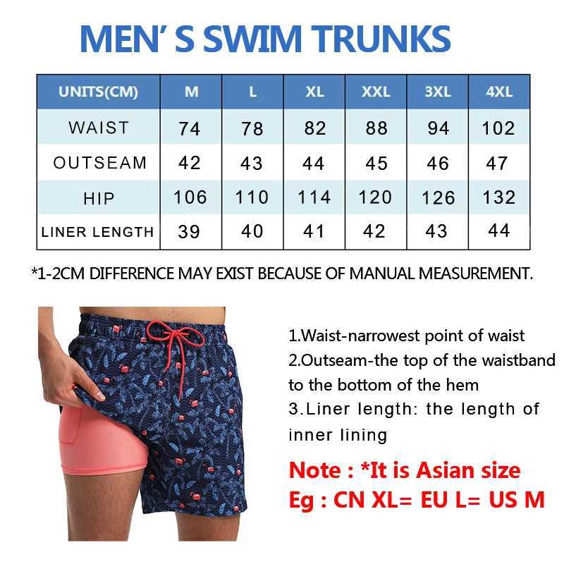 ESCATCH Summer 2025 New Fashion Polyester Swimming Shorts Men Gym Board Quickly Dry Elastic Waist Swimwear Beach Pants W250215