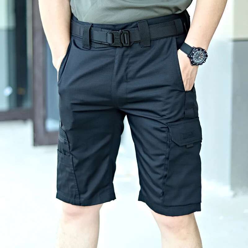 Summer Man Casual Tactical Cargo Shorts Quick Dry Multi-Pocket Breathable Men Trousers Hiking Fishing Outdoor Pant