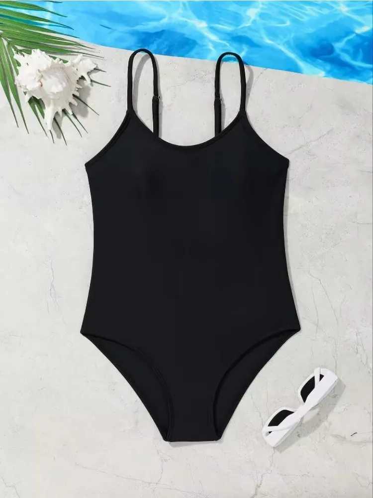 Pink Girls One Piece Swimsuit 6-12 Year Kids Swim Suit Teenage Childrens Swimwear 2025 Black Bathing Suits Beach Wear BodysuitXJ250214