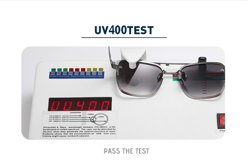 2024 New Aolong Driving Men's Metal Fashion Double Beam Sunglasses A740