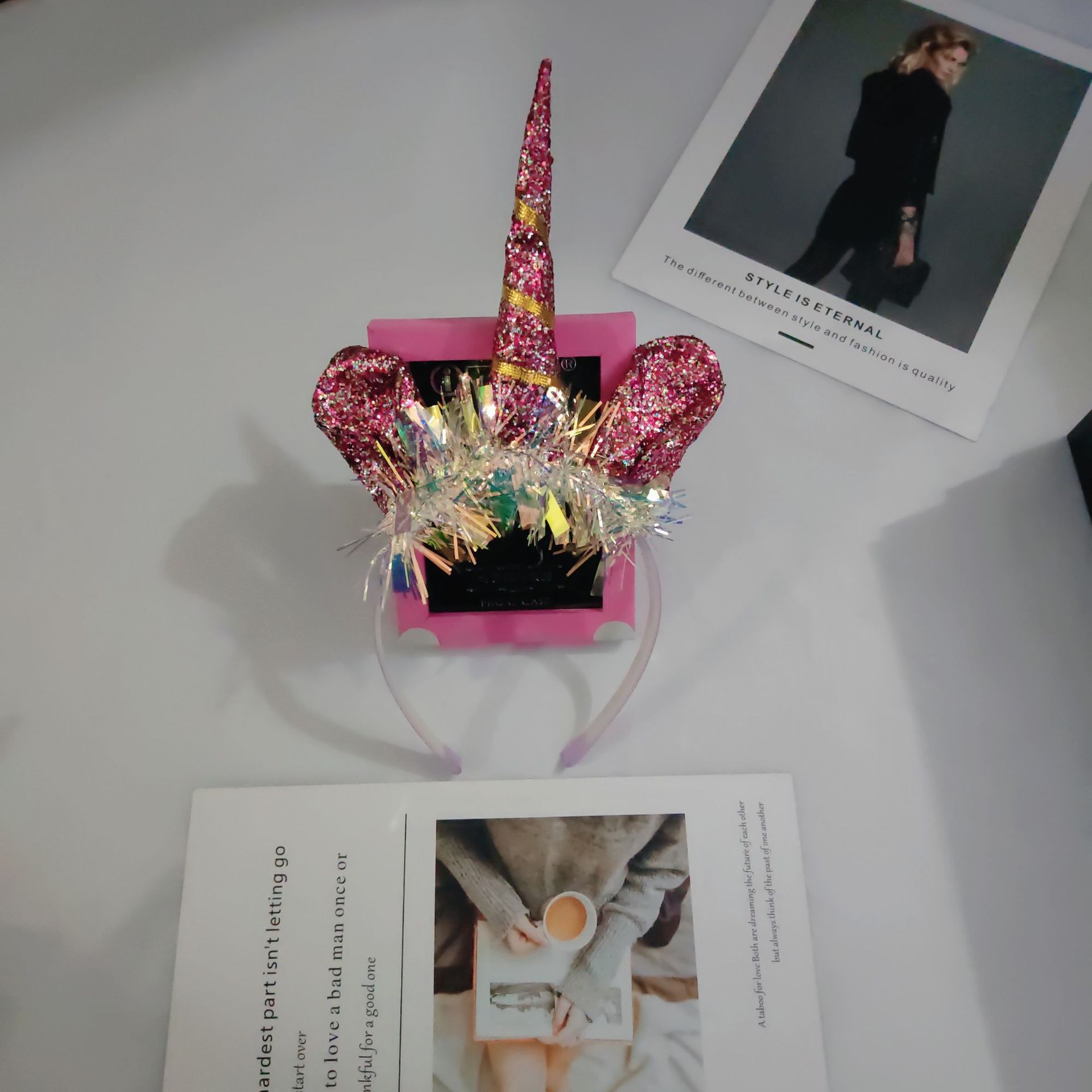 Cross-border New Design Mermaid Unicorn Hair Band with Cat Ear Decor for Parties