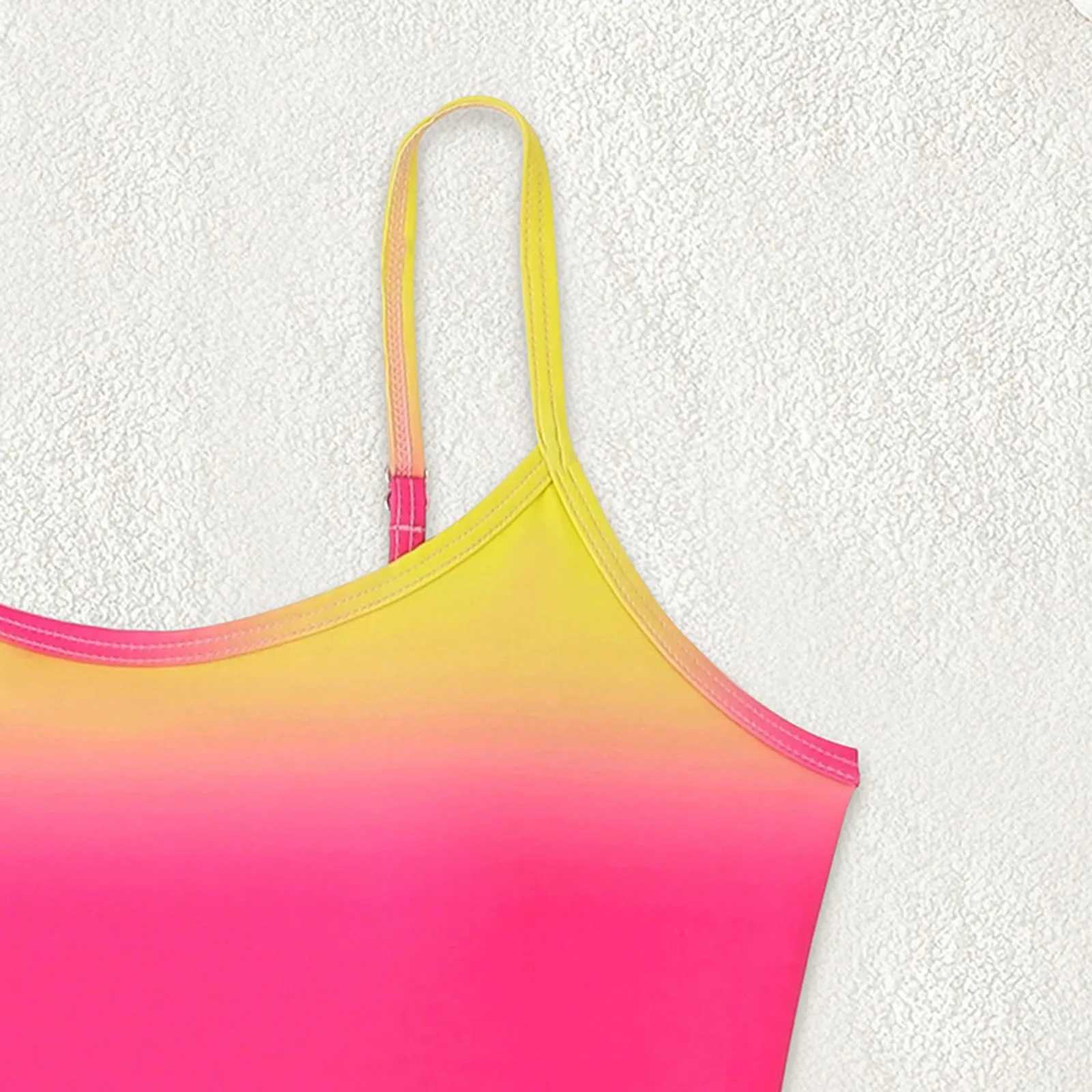 Kids Swimsuit Size 12 Girls Swimsuits Color Block Cutout One Shoulder Bathing Suit With Mesh Cover Up 1 12 14 Girls SwimsuitsXJ250214