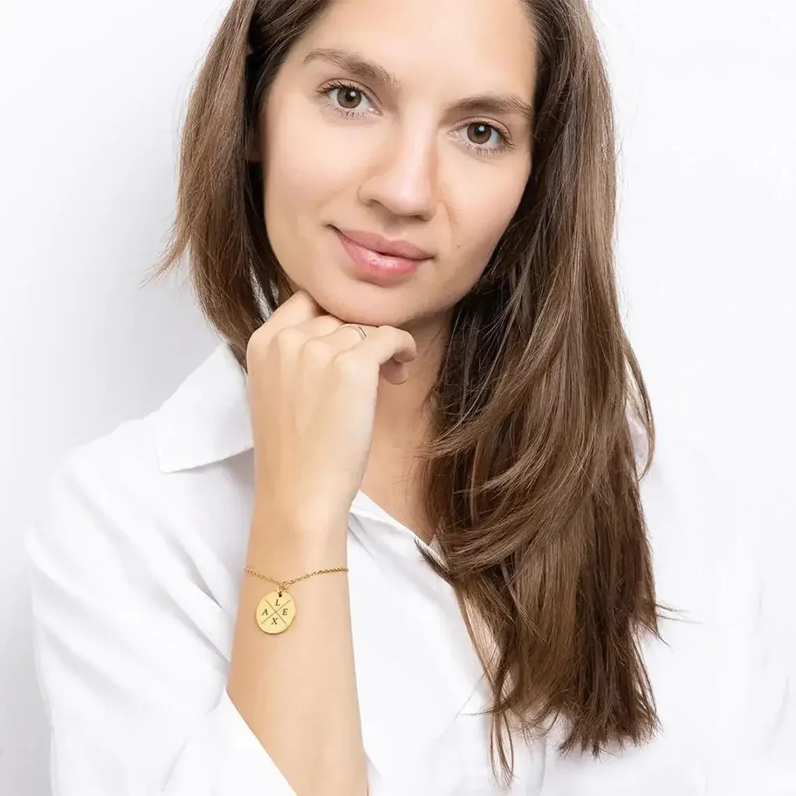 Custom Engraved Name Date Round Coin Stainless Steel Personalized ID Tag Accessory Jewelry Pendant Fit for Bracelet Necklace 250210