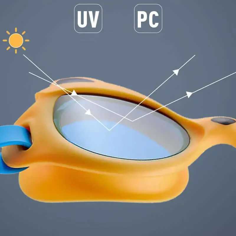 Professional Kids Swimming Goggles Frame Anti-UV Children HD Lenses Pool Glasses Eyewear Anti Fog Adjustable Head Strap Z250215