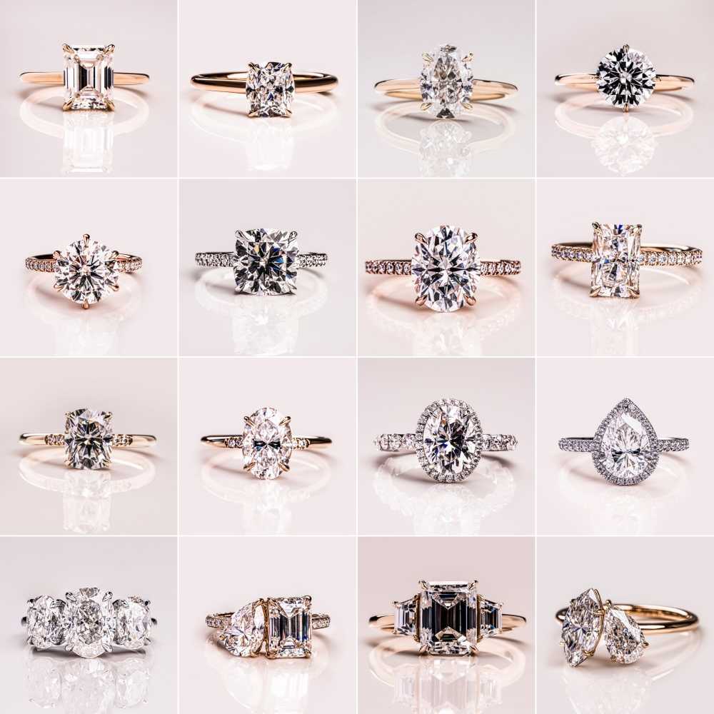 Custom 2ct Radiant Cut Lab Grown Diamond Ring Trendy 14k Solid Gold Wedding Band for Bride