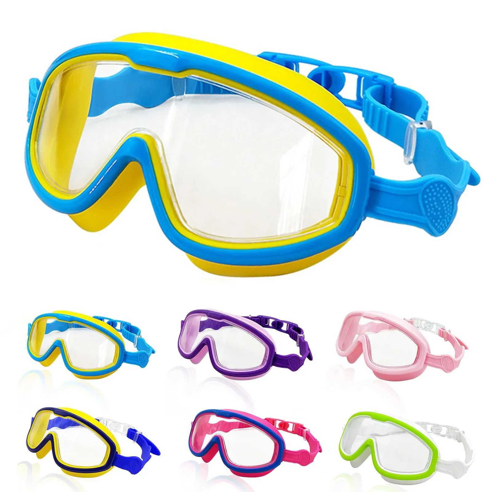 Big Frame Kids Swim Goggles Anti Fog Wide View Swimming Gear for Boys Girls Children glasses for swimming pool Z250215