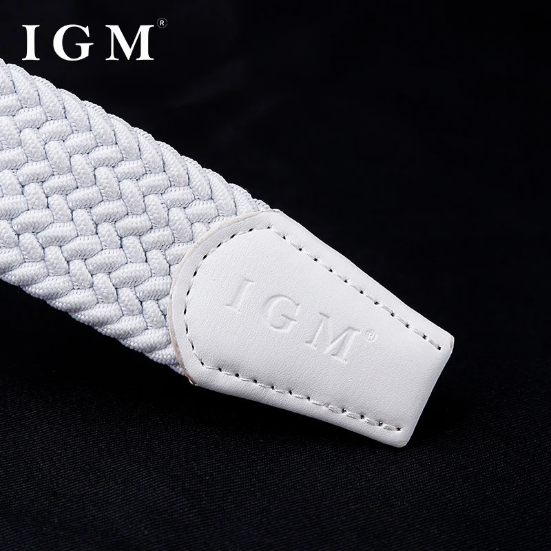 Fashion Men Metal Pin Buckle Male Canvas Pants Jeans Golf Elastic Braided Belt 250213